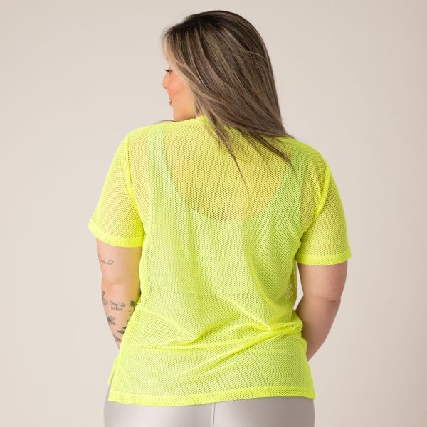 Camisa Over Pri Amarelo Neon - Imagem 2