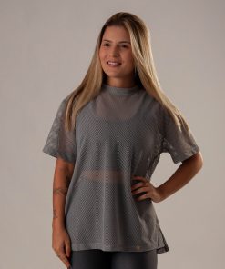 Camisa Over Pri Cinza