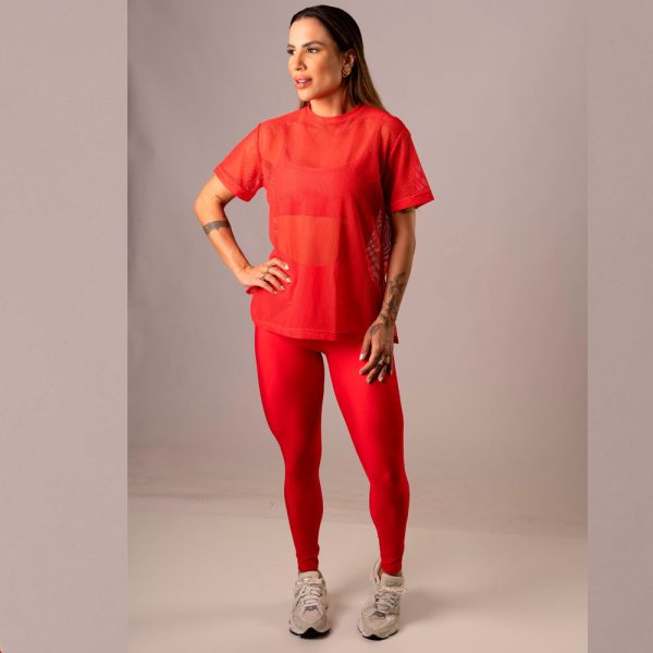 Camisa Over Pri Chic red - Imagem 3