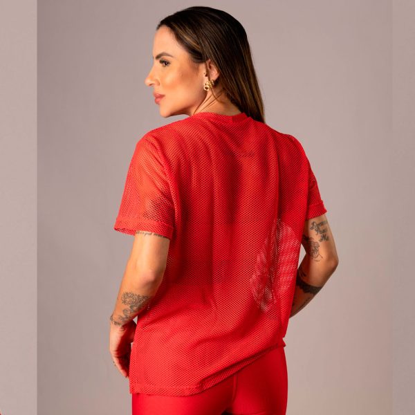 Camisa Over Pri Chic red - Imagem 2