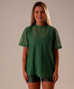 Camisa Over Pri Verde