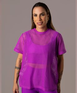 Camisa Over Pri Fúcsia