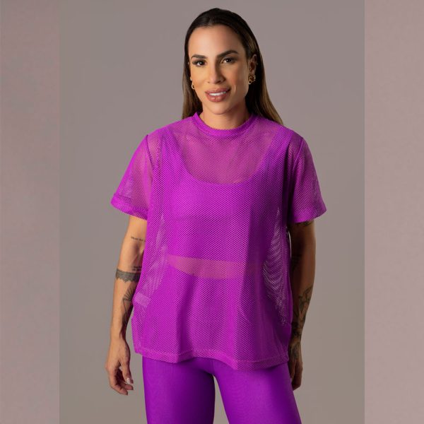 Camisa Over Pri Fúcsia - Imagem 3
