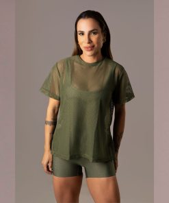 Camisa Over Pri Croco