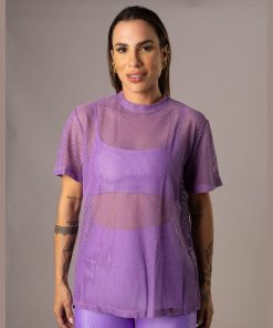 Camisa Over Pri Lilás