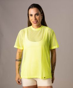 Camisa Over Pri Amarelo Neon
